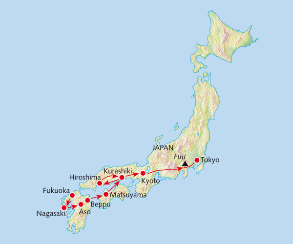 Vliegvelden Japan Kaart - kaart